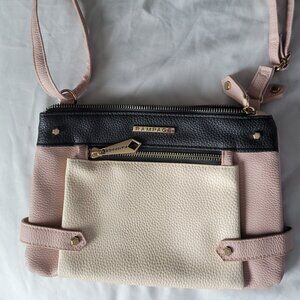 Rampage dusty pink, cream, and black purse